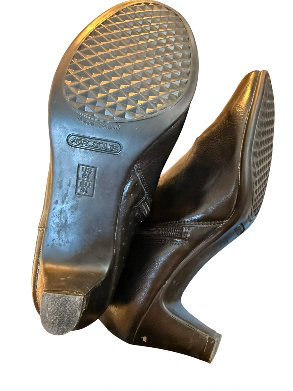 Aerosoles | Black Knee High Kitten Heel Buckle Boots Women’s 8.5 - Picture 7 of 7